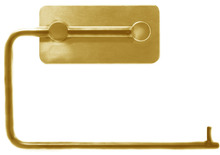 Toiletpapirholder selvklæbende poleret messing